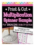 Multiplication Spinner Sample