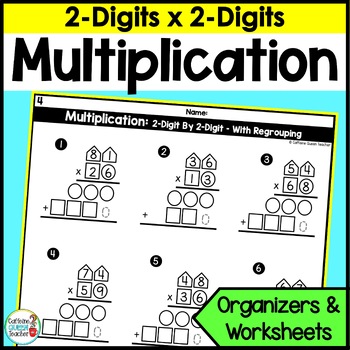 2 digit multiplication worksheets and organizers for multi digit multiplication