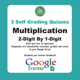 Multiplication Quiz - 2-Digit By 1-Digit (Google Forms)