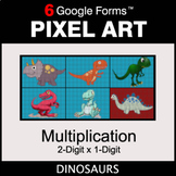 Multiplication 2-Digit by 1-Digit - Pixel Art Math | Google Forms