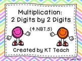 Multiplication 2 Digits by 2 Digits Task Cards