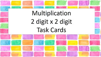 Preview of Multiplication 2 digit by 2 digit