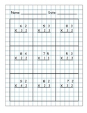 Multiplication 2 x 2 Digit NO Regrouping Graph 5 Multiply 