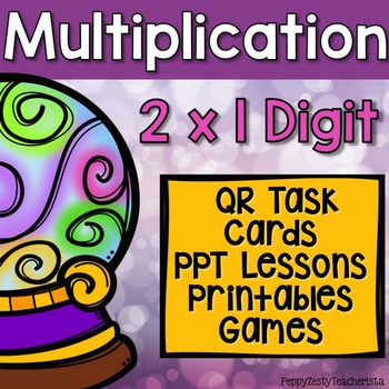 Multiplication 2x1 Digit Partial Products Unit by Peppy Zesty Teacherista