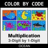 Multiplication: 3-Digit by 1-Digit - Coloring Worksheets |