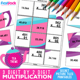 Multiplication 3 x 2 Digit Worksheets | Mystery Pictures