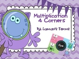 Multiplication 4 Corners Math Review Game