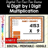 Multiplication 4 Digit by 1 Digit Numbers Powerpoint Game