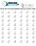 Multiplication 4 sheet