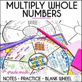 Multiplication 4th Grade Math Doodle Wheel Guided Notes an