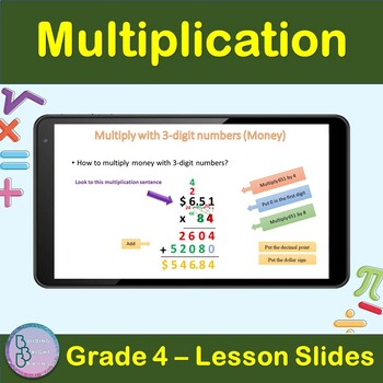 Preview of Multiplication | 4th Grade PowerPoint Lesson Slides
