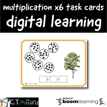 Preview of Multiplication 6x Table | Boom Cards™ | Digital Task Cards