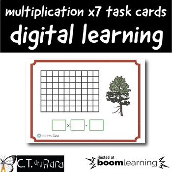 Preview of Multiplication 7x Table | Boom Cards™ | Digital Task Cards