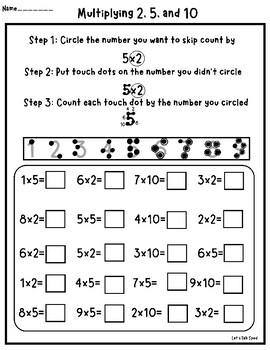 Preview of Multiplication Accommodated Worksheet