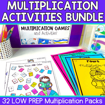 Preview of Multiplication Games & Activities for Multiplication Facts Practice Times Tables