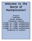 Multiplication Activities and Graphic Organizers