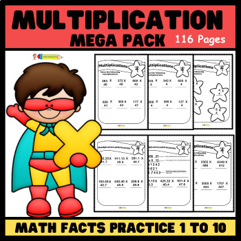 Preview of Multiplication Activities to Practice Math Facts - Multiplication Mega Pack