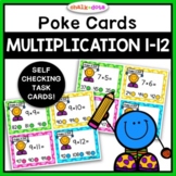 Multiplication Practice | Poke Cards | Self-Checking Math 