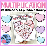 Multiplication Activity | Valentines Day Math Craft | Mult