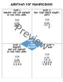 Multiplication Algorithm Chart