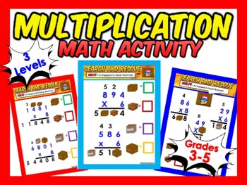 Preview of Multiplication Algorithm Game Gr: 3-5