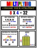 Multiplication Anchor Chart | Poster Size and Regular 8.5 x 11