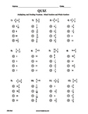 Multiplication And Division Of Mixed Numbers And Fractions - Quiz