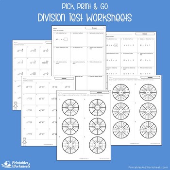 Multiplication And Division Pretest Worksheets, Division And ...