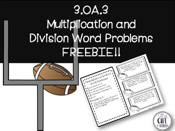 Preview of Multiplication And Division Word Problems