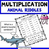 Multiplication Practice Jokes and Riddles - Fact Fluency + Easel