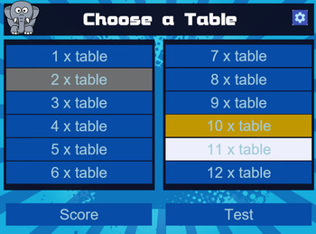 Preview of Multiplication App - Practice and Test