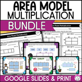 Area Model Multiplication 2x2, 3x1 and 4x1 BUNDLE Google S