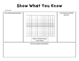Multiplication Area Models and Partial Product practice
