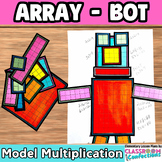 Array Multiplication Activity 3rd 4th Grades Math Center Array-Bot Robot