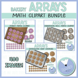Multiplication Array Clip Art - Bakery Math Arrays BUNDLE