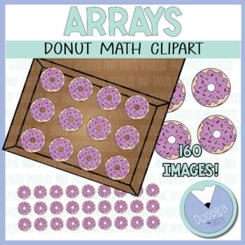 Preview of Multiplication Array Clipart - Donut Multiplication Arrays 