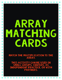 Multiplication Array Matching Cards