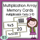 Multiplication Array Memory Games