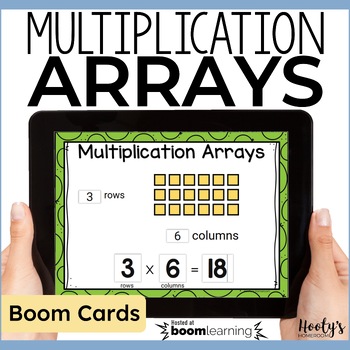 Preview of 3rd Grade Multiplication Arrays Boom Cards