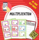 Multiplication Arrays QR Codes Task Cards