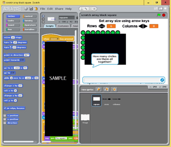 Preview of Multiplication Arrays - Scratch (Maths and Technology / ICT)