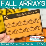 Multiplication Arrays Task Cards |  Fall Arrays up to 10 by 10