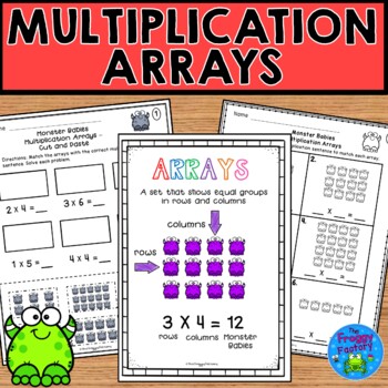 Preview of Multiplication Arrays Worksheets | Multiplication Practice