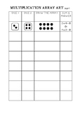 Multiplication Art Game- Drawing Arrays & Writing Number S