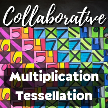 Preview of Multiplication Art Tessellation Project | END OF YEAR | Grades 5-12 Math