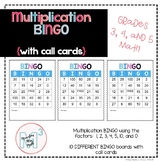 Multiplication BINGO [1, 2, 3, 4, 5, 10, 0] | Distance Learning