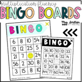 Multiplication BINGO Boards for Factors to 10 and 12 - Sec