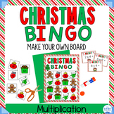 Multiplication BINGO  | Christmas BINGO | Make Your Own BINGO