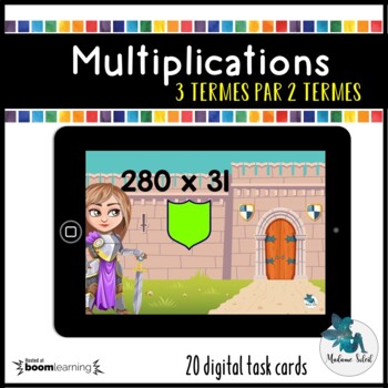 Preview of La multiplication   BOOM CARDS