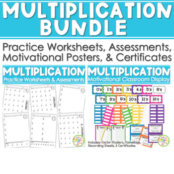 Preview of Multiplication BUNDLE Math Facts (Drills & Practice) & Multiplication Masters